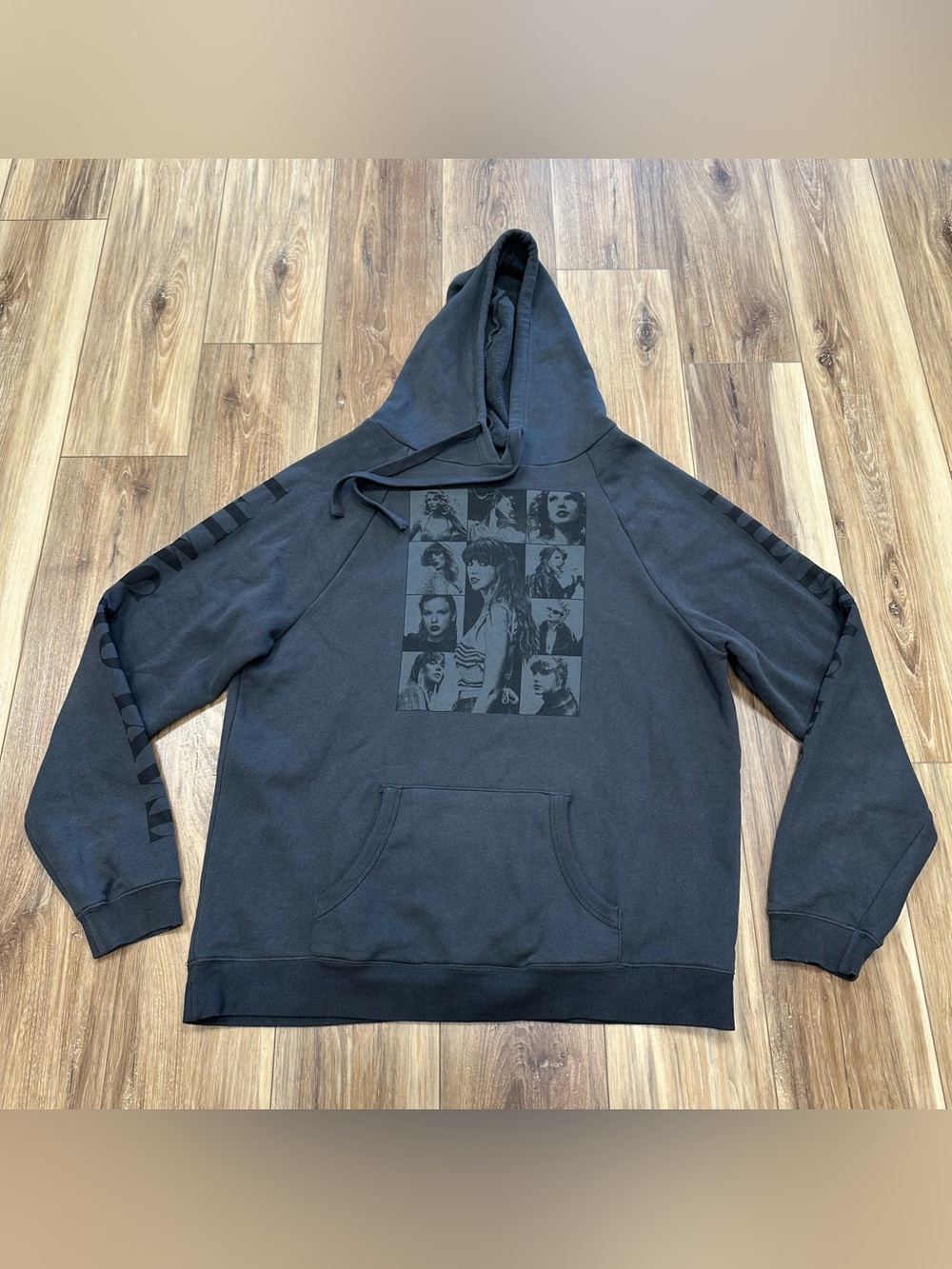 Taylor Swift The Eras Tour Drawstring Hoodie Grey, 2XL